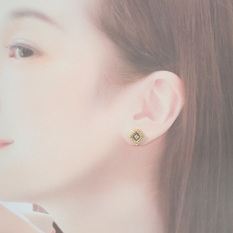 Christian Dior Jewelry Earrings 18K Yellow Gold Diamond — view 8