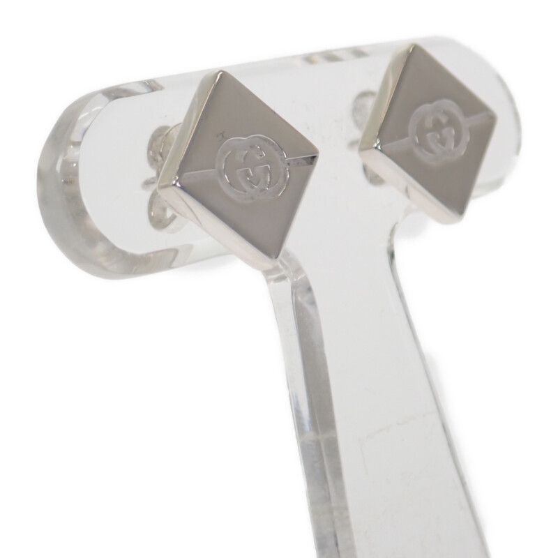 Gucci Diagonal j8400 8106 Earrings Star Ring Silver — view 3