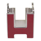 Hermes H Cheval S 01 Scarf Ring Clip Metal Red Black — view 3