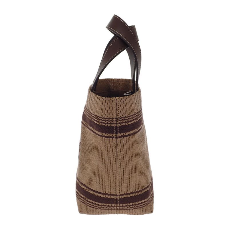 Celine Mini Cabas Tote fry.02 nu 2-Way Bag Leather Raffia Brown — view 4