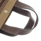 Celine Mini Cabas Tote fry.02 nu 2-Way Bag Leather Raffia Brown — view 8