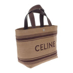 Celine Mini Cabas Tote fry.02 nu 2-Way Bag Leather Raffia Brown — view 2