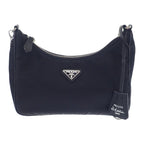 Prada Re-edition 2005 Shoulder Bag Handbag 1 Bh204 2-Way Nylon Black Silver — view 2