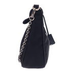 Prada Re-edition 2005 Shoulder Bag Handbag 1 Bh204 2-Way Nylon Black Silver — view 5