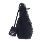 Prada Re-edition 2005 Shoulder Bag Handbag 1 Bh204 2-Way Nylon Black Silver — view 4