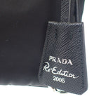 Prada Re-edition 2005 Shoulder Bag Handbag 1 Bh204 2-Way Nylon Black Silver — view 8