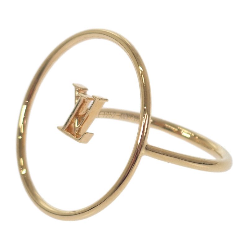 Louis Vuitton Burg Eclipse Ring Gold Plated Brand Size M — view 3