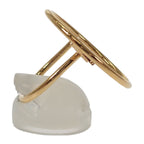 Louis Vuitton Burg Eclipse Ring Gold Plated Brand Size M — view 5