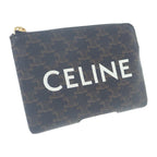 Celine Coin Purse 10 C662 Ca2-38 no Case Triomphe Canvas Black — view 2