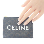 Celine Coin Purse 10 C662 Ca2-38 no Case Triomphe Canvas Black — view 8