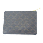 Celine Coin Purse 10 C662 Ca2-38 no Case Triomphe Canvas Black — view 3