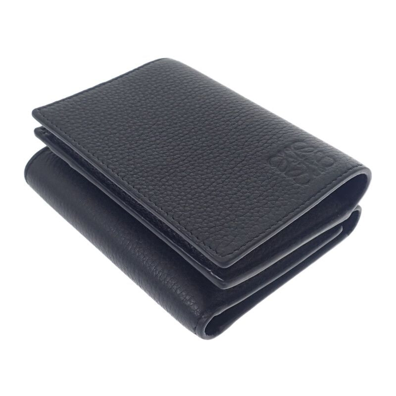 Loewe Trifold Wallet C660 Tr2 X02 Soft Grain Calf Black Men — view 7