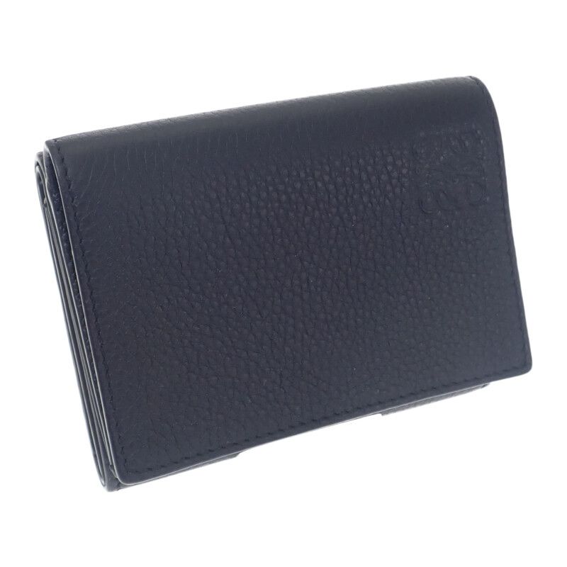 Loewe Trifold Wallet C660 Tr2 X02 Soft Grain Calf Black Men — view 2