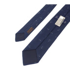 Hermes Silk Tie Petal T-02 Navy — view 3