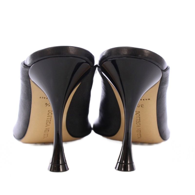 Bottega Veneta Mules Round Toe High Heel Leather One Color 36.5 Black BB — view 3