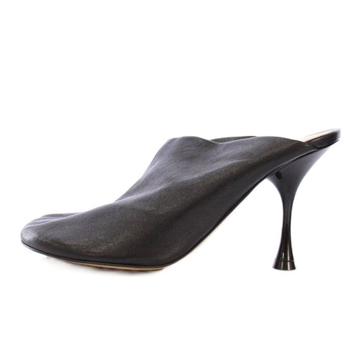 Bottega Veneta Mules Round Toe High Heel Leather One Color 36.5 Black BB — view 2