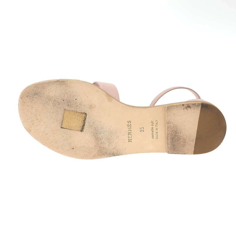Hermes Santorini Sandals Pink 35 — view 4