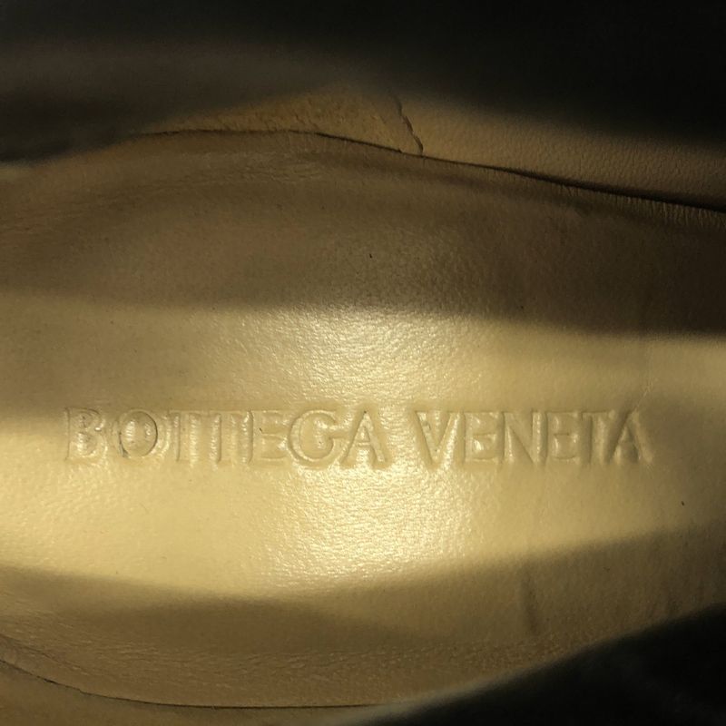 Bottega Veneta Bloc Block Leather Heel Ankle Boots Black 36 — view 5