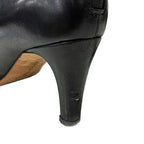 Bottega Veneta Bloc Block Leather Heel Ankle Boots Black 36 — view 8