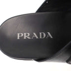 Prada Triangle Lo Velcro Strap Sandals 2 X3129 Black 8 — view 5