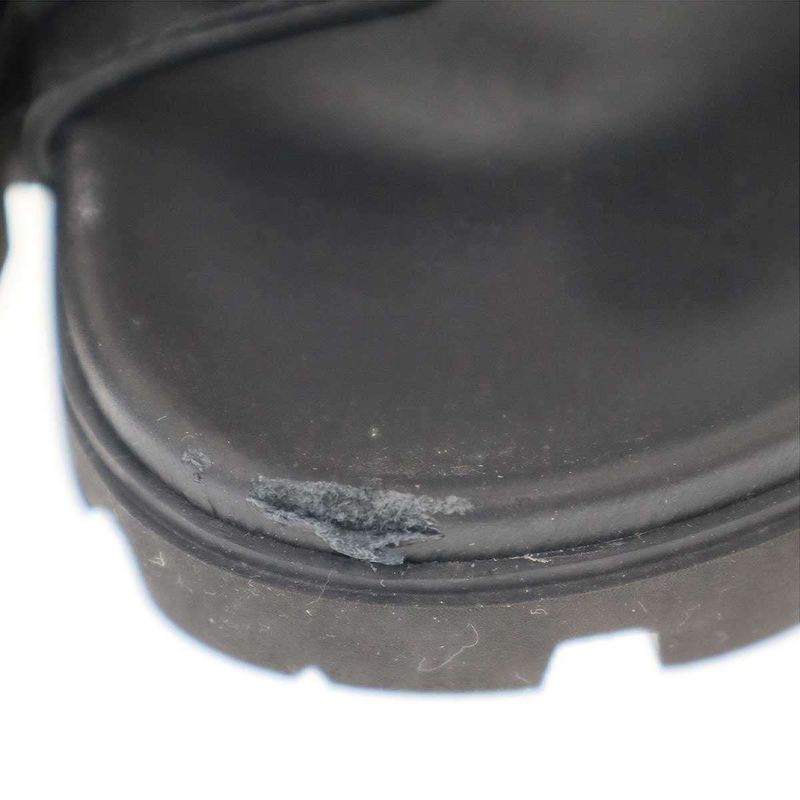 Prada Triangle Lo Velcro Strap Sandals 2 X3129 Black 8 — view 7