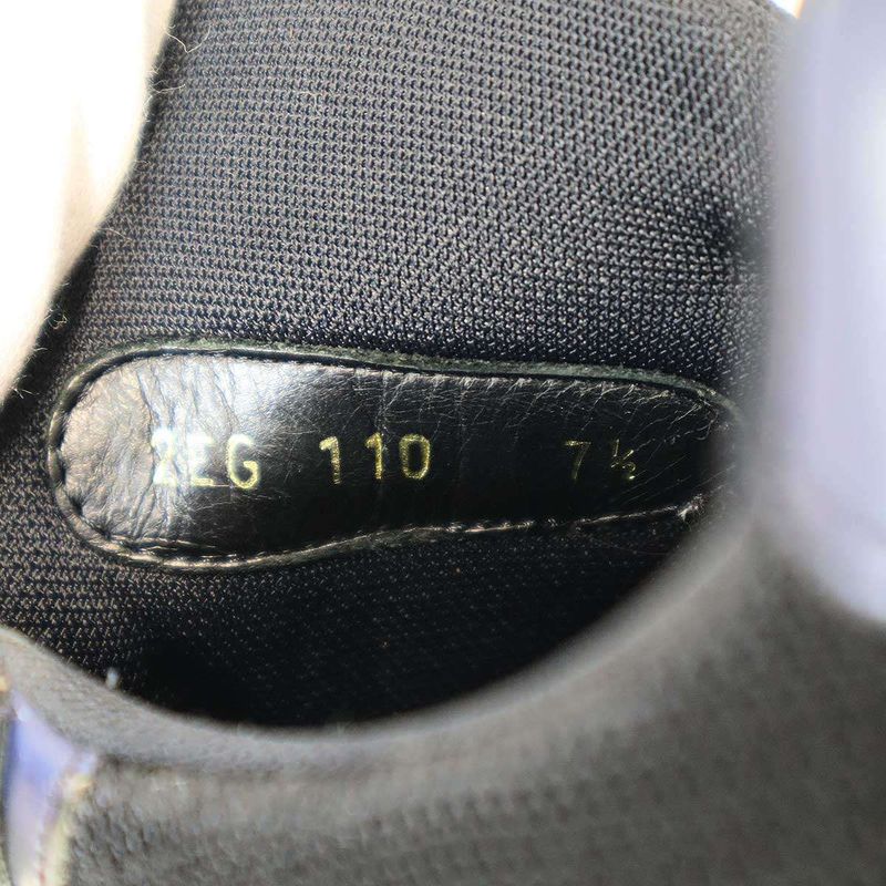 Prada Polarius Leather Sneakers Navy 7 1 2 — view 6