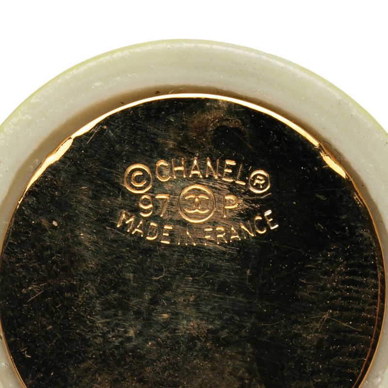 Chanel Coco Mark Light Green Gold Plated — view 6