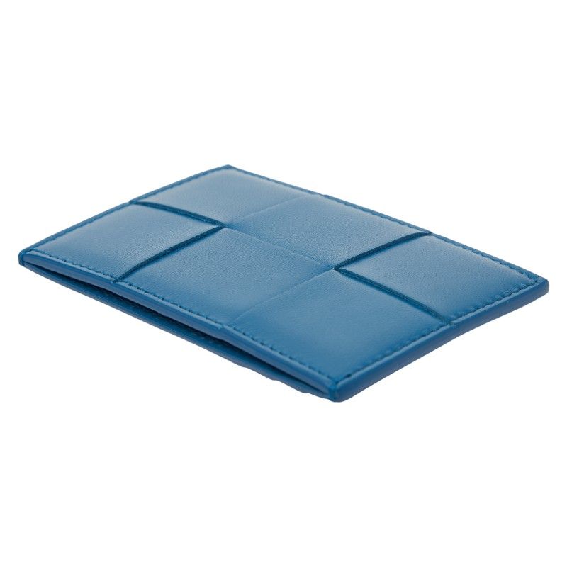 Bottega Veneta Maxi Card Case Pass Blue Leather — view 6