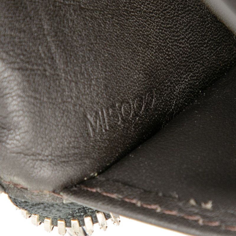 Louis Vuitton Damier Jean Ron Gippe Round Zipper Long Wallet Noir Black — view 7