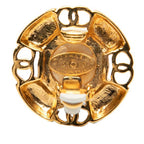 Chanel Vintage Coco Mark Gold Plated Faux Pearl — view 4