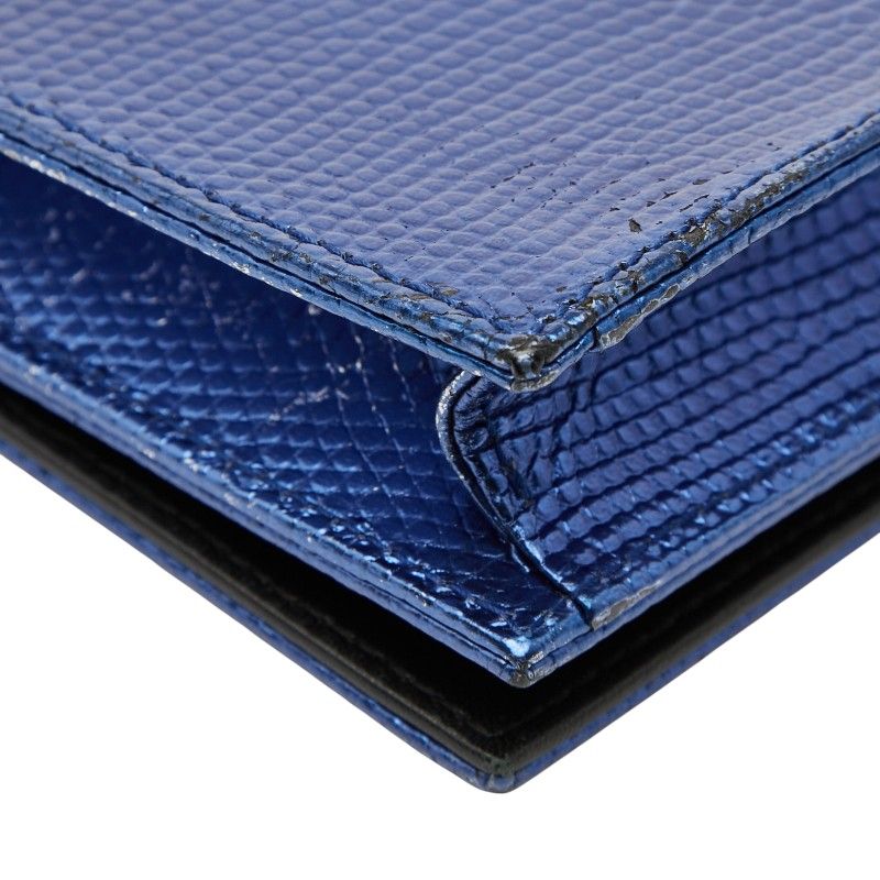 Dior Chain Bag Blue Leather — view 7