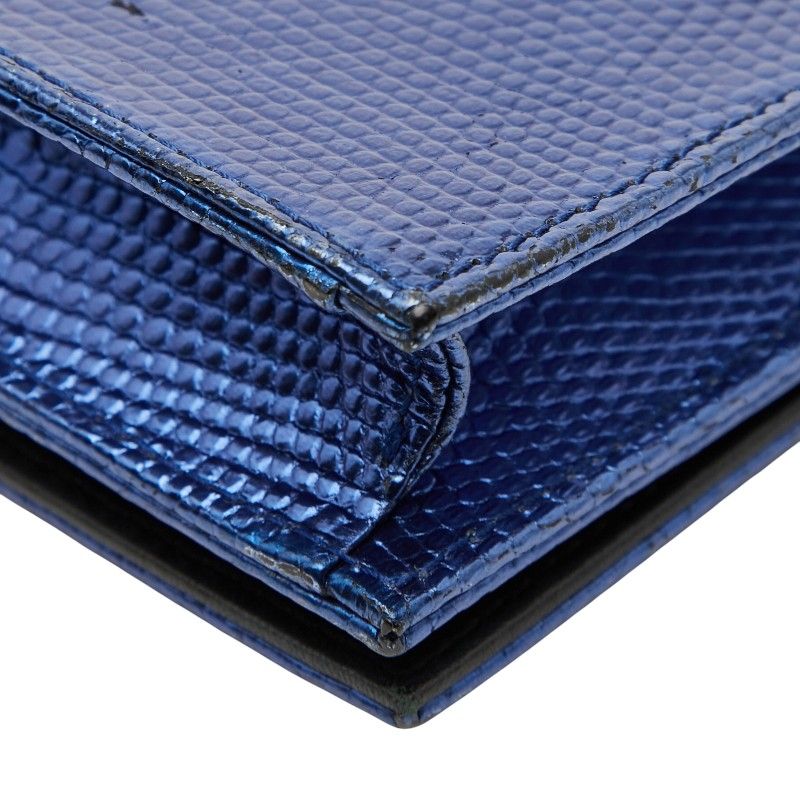 Dior Chain Bag Blue Leather — view 6