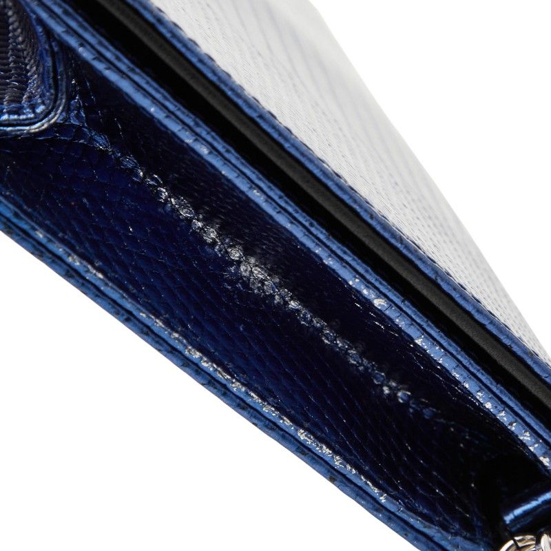 Dior Chain Bag Blue Leather — view 8