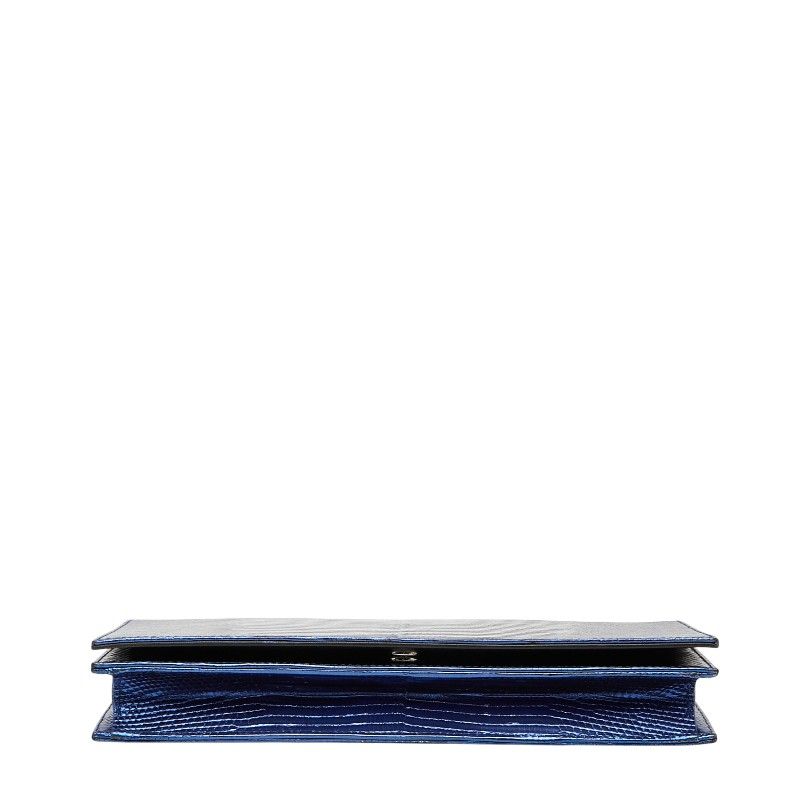 Dior Chain Bag Blue Leather — view 3
