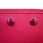 Hermes Cabas UK PM 2-Way Toile Officier Canvas Tote Bag Red — view 9