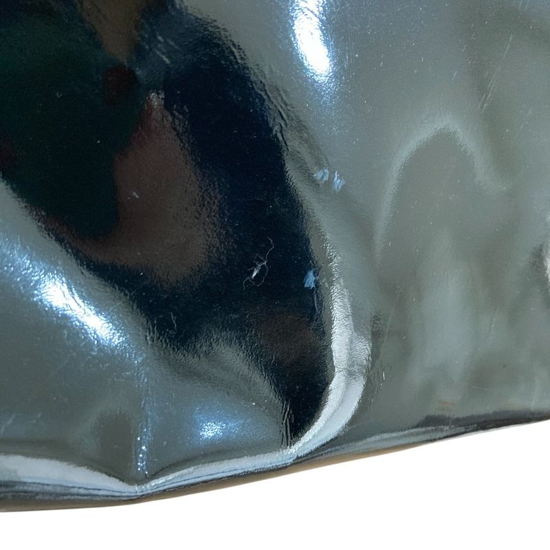 Fendi Chameleon Patent Leather Handbag 8 Black — view 6