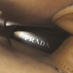 Prada Lace Up Combat Boots Short 35.5 Brown — view 4