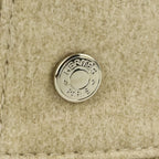 Hermes Cashmere Calvi Serie Button Bucket Hat N Size 56 Beige — view 9