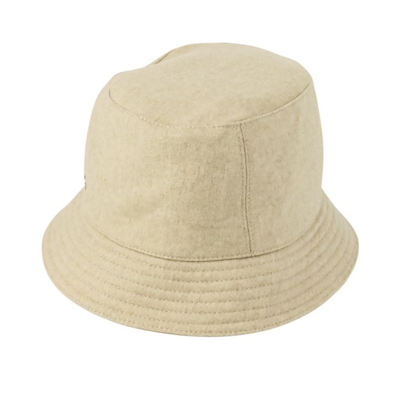 Hermes Cashmere Calvi Serie Button Bucket Hat N Size 56 Beige — view 5