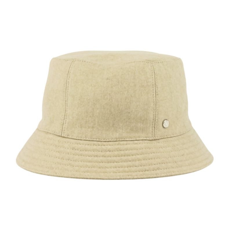 Hermes Cashmere Calvi Serie Button Bucket Hat N Size 56 Beige — view 4