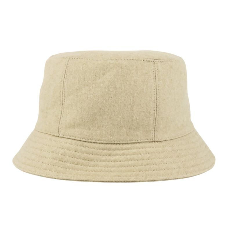 Hermes Cashmere Calvi Serie Button Bucket Hat N Size 56 Beige — view 2
