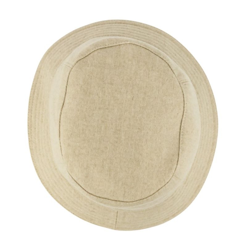 Hermes Cashmere Calvi Serie Button Bucket Hat N Size 56 Beige — view 7