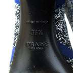 Prada Knit Sock Boots Ankle Short Size 36.5 Black — view 9