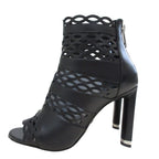 Christian Dior Tattoo Cutwork Open Toe Leather Booties Sandals 35 1/2 D Equivalen — view 2