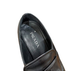 Prada Leather Loafer Dnc725 Size 39 Black — view 8