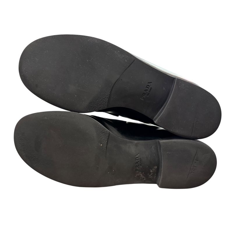 Prada Leather Loafer Dnc725 Size 39 Black — view 7