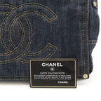 Chanel Sparkling Denim Shoulder Bag Messenger Indigo Blue — view 9
