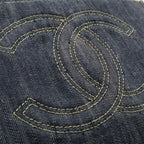 Chanel Sparkling Denim Shoulder Bag Messenger Indigo Blue — view 7