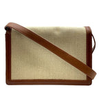 Saint Laurent Paris Belle Chasse Shoulder Bag Logo Leather Canvas — view 2