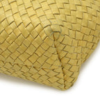 Bottega Veneta Intrecciato Cabas PM Tote Bag Leather Yellow — view 3